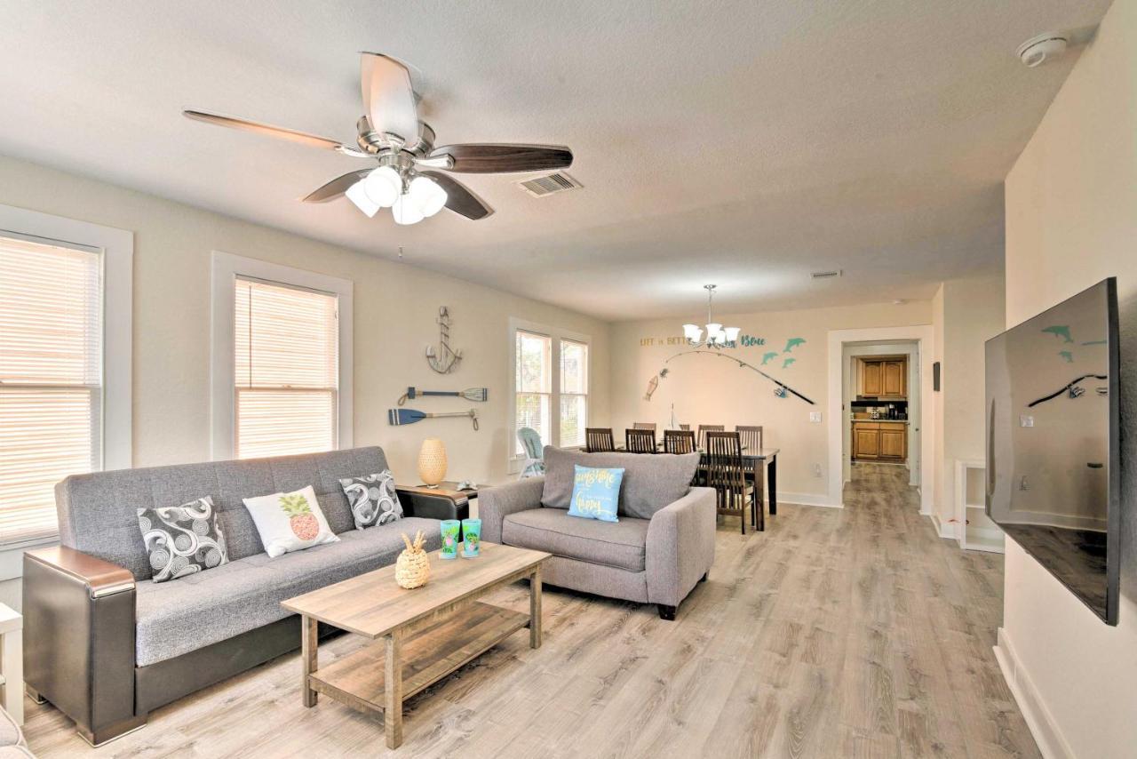 Bright Galveston Bungalow Half Mi To Pleasure Pier Экстерьер фото