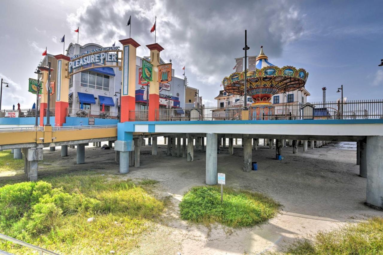 Bright Galveston Bungalow Half Mi To Pleasure Pier Экстерьер фото